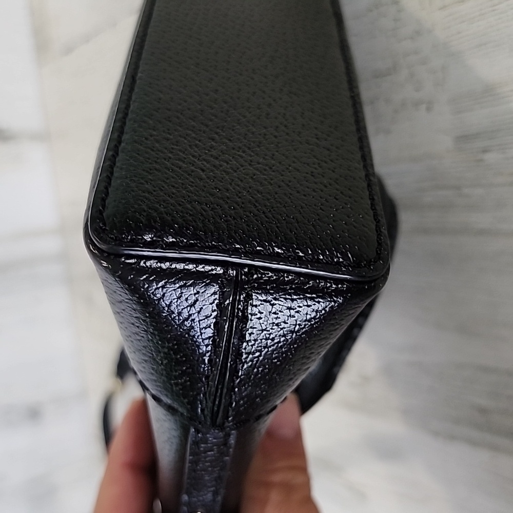 Kate Spade black mini Rachelle satchel purse handbag crossbody 100% cow leather - Picture 5 of 12